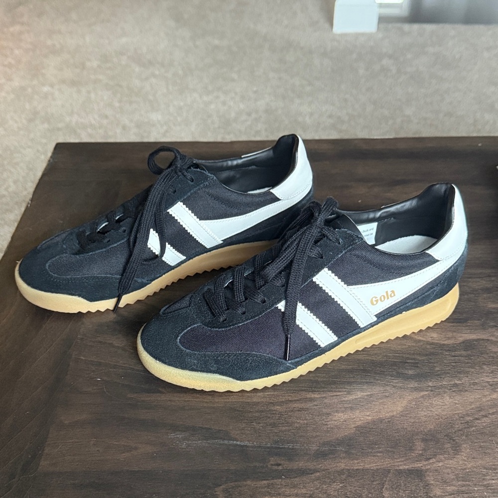 Gola Black and White Athletic Shoes